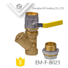 EM-F-B023 Brass 3-way filter pipe fitting